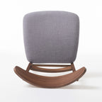 Chaise de salle à manger Abrielle en bois d'hévéa rembourrée de style milieu de siècle (lot de 2) par Christopher Knight Home