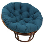 Chaise Papasan Bali en rotin de 42 pouces avec coussin en sergé