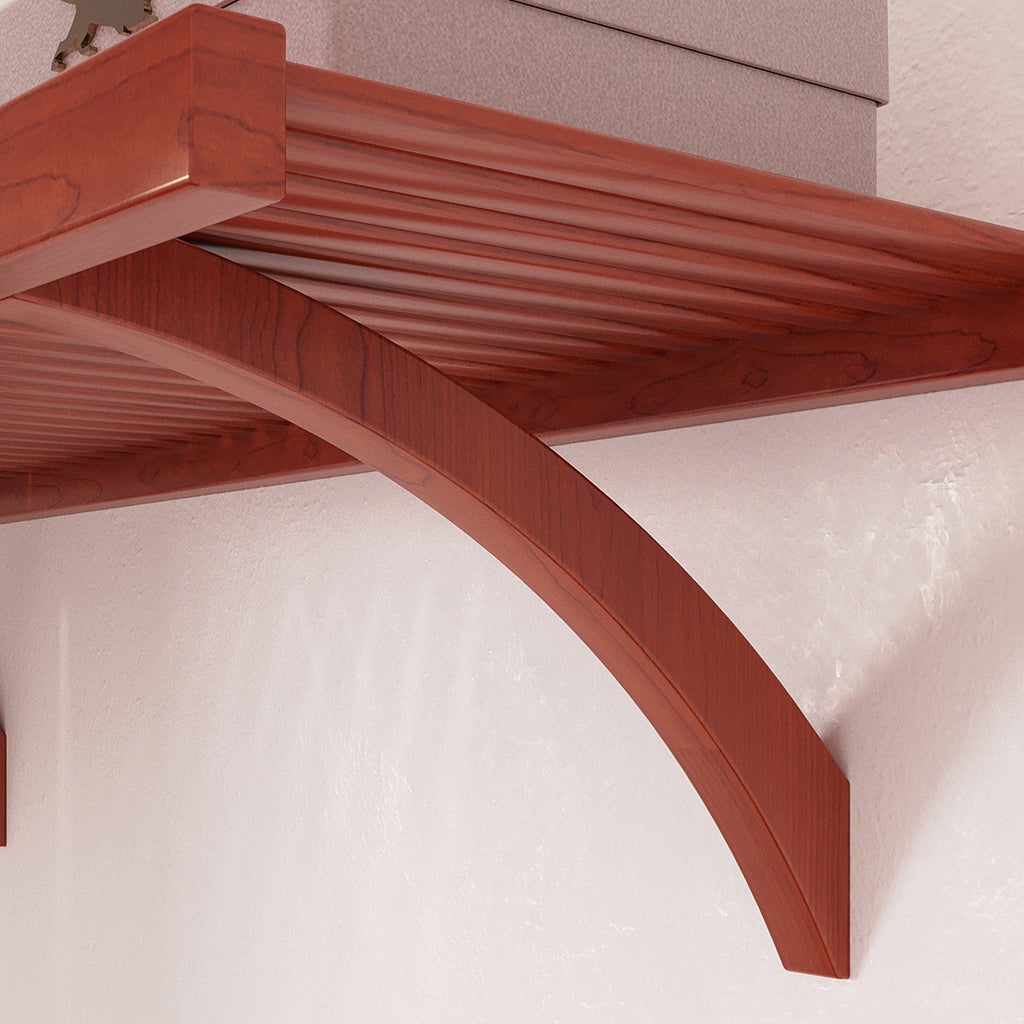 Système de placard intégré Simplicity en bois massif John Louis Home en acajou rouge