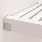 Système de placard en bois massif John Louis Home avec 3 tiroirs blanc