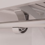 Système de placard en bois massif John Louis Home avec 3 tiroirs blanc