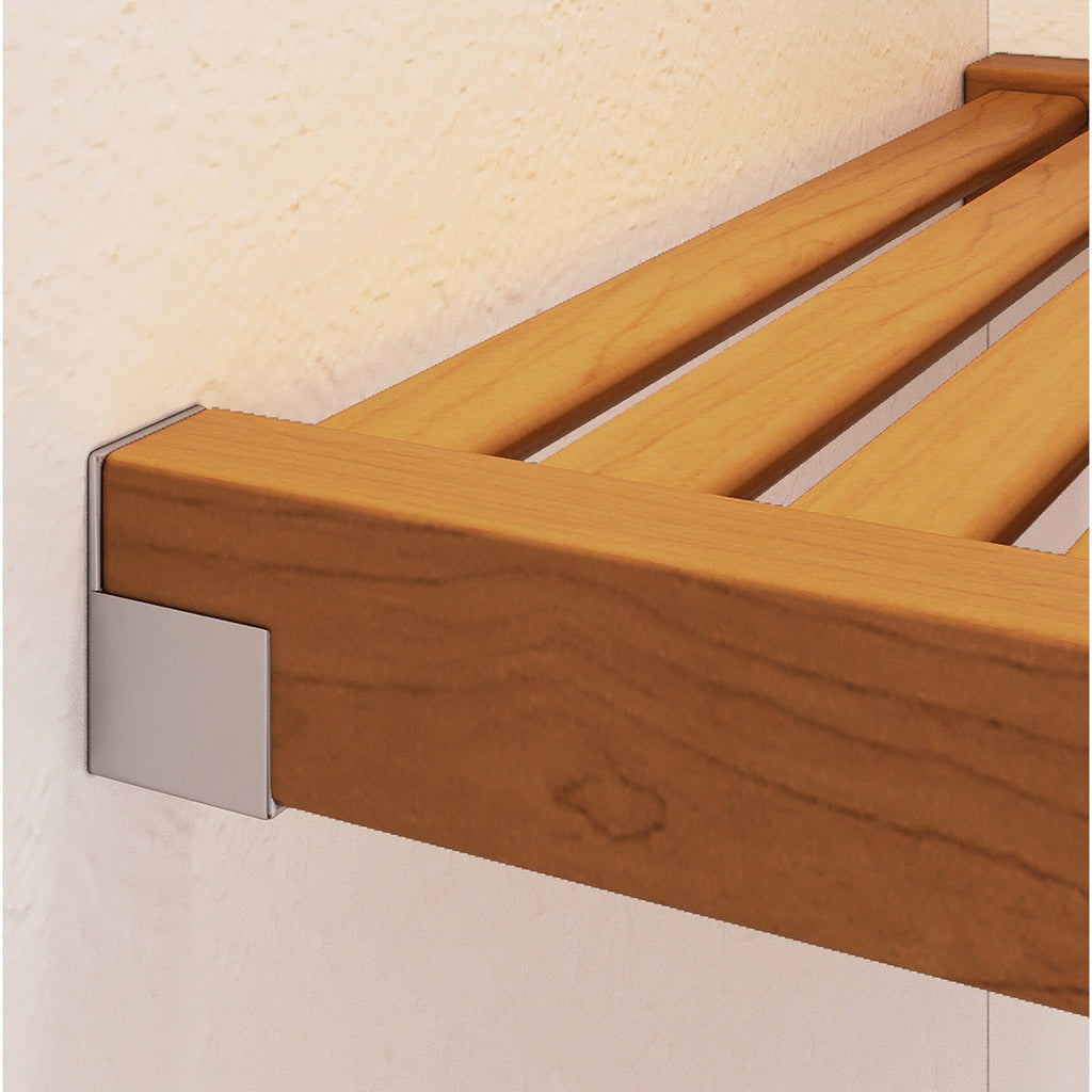 Système de placard intégré Simplicity en bois massif John Louis Home, érable miel