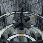 Suspension bohème KAWOTI largeur 26, 5 lumières, 4 niveaux