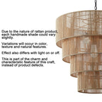 Suspension bohème KAWOTI largeur 26, 5 lumières, 4 niveaux