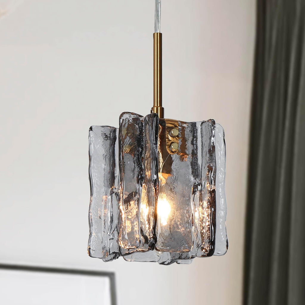 Suspension Kasy Modern à 1 lumière en verre pour salle à manger