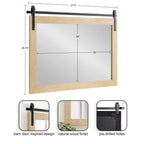 Miroir mural rectangulaire rustique Kate et Laurel Cates