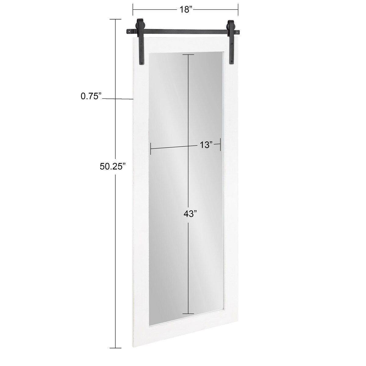 Miroir mural rectangulaire rustique Kate et Laurel Cates