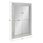 Miroir mural en bois et métal Kate et Laurel Deely