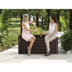 Coffre de rangement extérieur Keter Westwood, grand format, 150 gallons, en résine durable, pour meubles et fournitures, marron