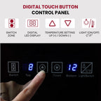 Réfrigérateur à vin autonome Koolatron Slim à deux zones pour 18 bouteilles