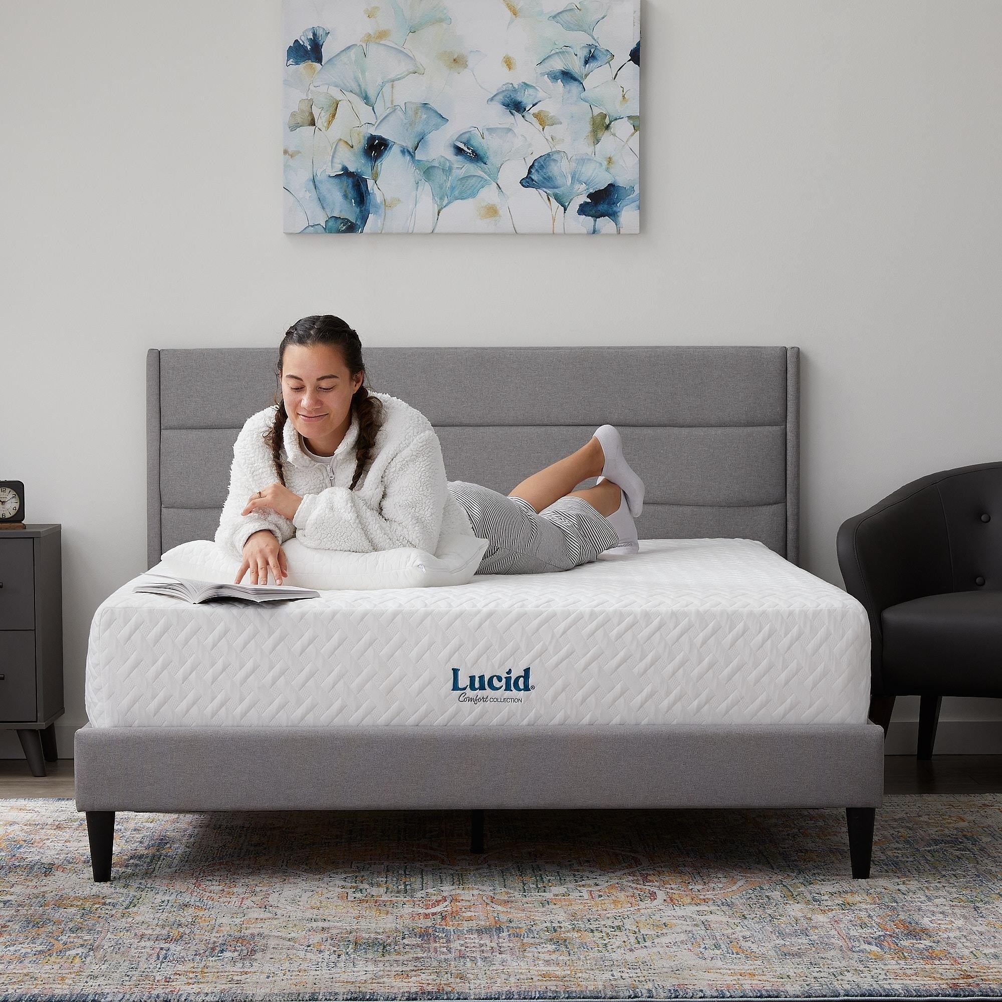 Matelas ferme en mousse à mémoire de forme Lucid de 12 pouces