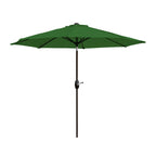 Parasol de patio Lopes de 9 pieds avec base en finition bronze et support de poids inclus