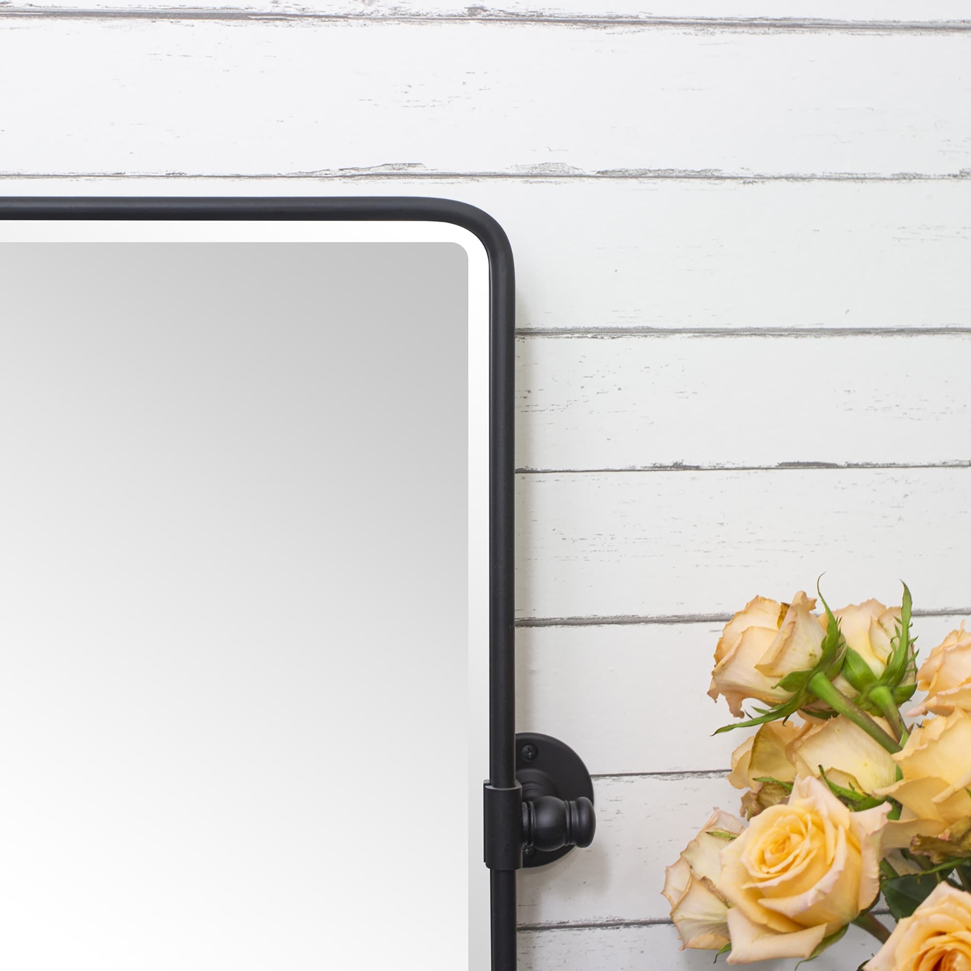 Miroir de salle de bain/de vanité biseauté horizontal TEHOME Lutalo