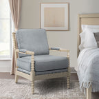 Fauteuil à cadre en bois tourné Madison Park Donohue