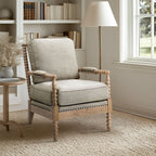 Fauteuil à cadre en bois tourné Madison Park Donohue