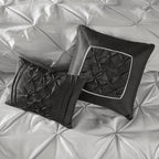 Madison Park Essentials Loretta 24 pièces dans un sac avec panneaux de fenêtre et ensemble de draps