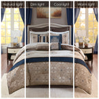 Madison Park Essentials Parker Jacquard Brodé 24 Pièces Chambre dans un Sac