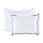 Parure de lit Madison Park Signature 500 fils au pouce carré, 100 % satin de coton brodé, collection de luxe