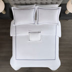 Parure de lit Madison Park Signature 500 fils au pouce carré, 100 % satin de coton brodé, collection de luxe