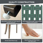 Chaises de salle à manger rembourrées Madison Park Signature Ultra avec pieds en bois (lot de 2) - N/A