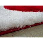 Tapis à poils longs Mateos au design abstrait