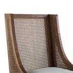 Chaises de salle à manger rembourrées en rotin et bois Maurers (lot de 2) par Christopher Knight Home