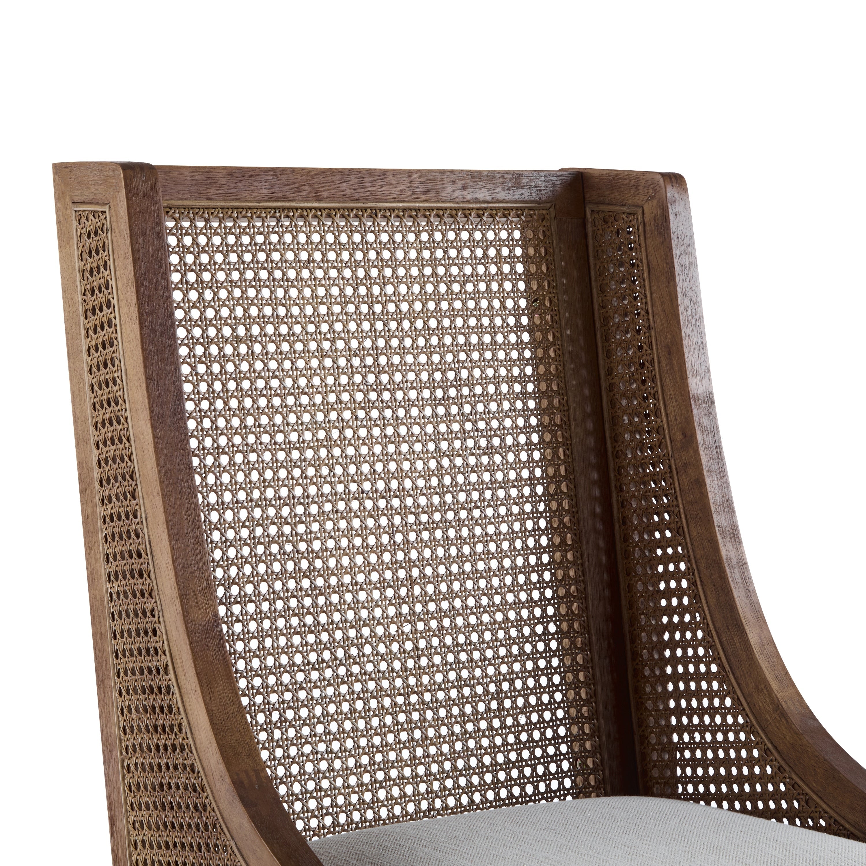 Chaises de salle à manger rembourrées en rotin et bois Maurers (lot de 2) par Christopher Knight Home