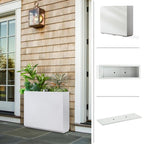 Jardinière métallique robuste pour plantes d'extérieur, 96 x 25 x 76 cm (L x l x H) - 96 x 76 x 25 cm (l x l x H)