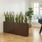 Jardinière métallique robuste pour plantes d'extérieur, 96 x 25 x 76 cm (L x l x H) - 96 x 76 x 25 cm (l x l x H)