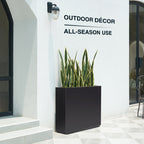 Jardinière métallique robuste pour plantes d'extérieur, 96 x 25 x 76 cm (L x l x H) - 96 x 76 x 25 cm (l x l x H)