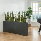 Jardinière métallique robuste pour plantes d'extérieur, 96 x 25 x 76 cm (L x l x H) - 96 x 76 x 25 cm (l x l x H)