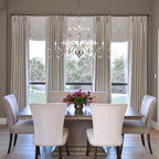 Lustre en cristal style bougie style rétro avec branches d'arbres