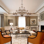 Lustre en cristal style bougie style rétro avec branches d'arbres