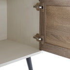 Meuble TV moderne du milieu du siècle pour téléviseurs jusqu'à 70 pouces Console multimédia de centre de divertissement - 20,5'' HX 59'' LX 15,5'' P