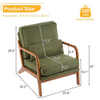 Chaise d'appoint rembourrée de style moderne du milieu du siècle