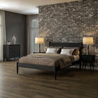 Lit à panneaux du milieu du siècle