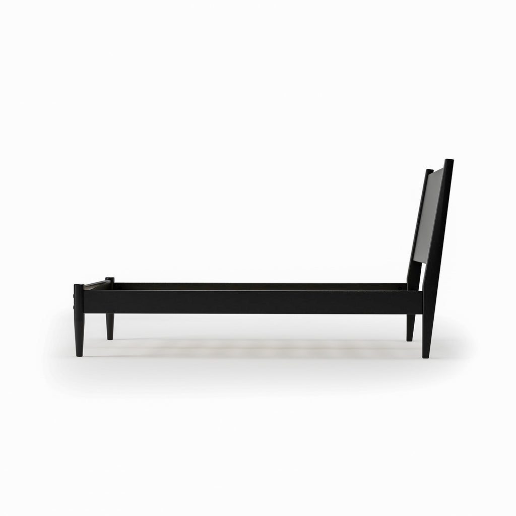 Lit à panneaux du milieu du siècle