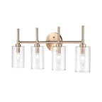Luminaire de salle de bain Millennium Lighting Chastine avec abat-jour en verre biseauté transparent