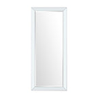 Miroir pleine longueur en imitation bois pour une réflexion claire et complète et une ambiance de pièce améliorée - Argent - Pleine longueur