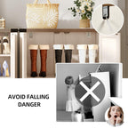 Meuble de rangement à chaussures Moasis à 5 niveaux pour 20 paires de chaussures avec portes doubles pour l'entrée