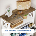 Meuble de rangement à chaussures Moasis avec 2 compartiments pour entrée et couloir