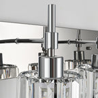 Appliques murales modernes à intensité variable pour salle de bain avec abat-jour en cristal