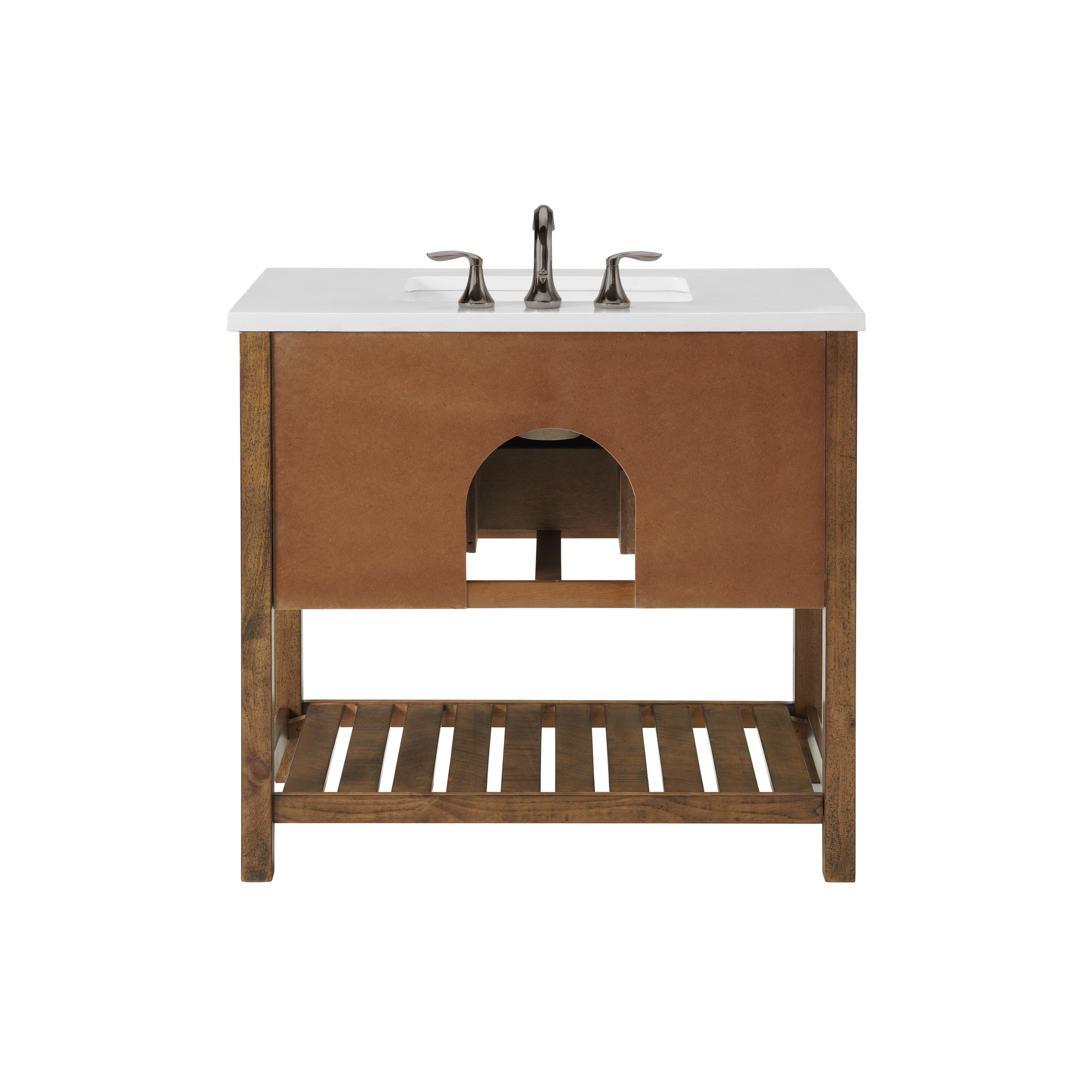 Meuble-lavabo simple de style ferme Monterey 37 avec dessus
