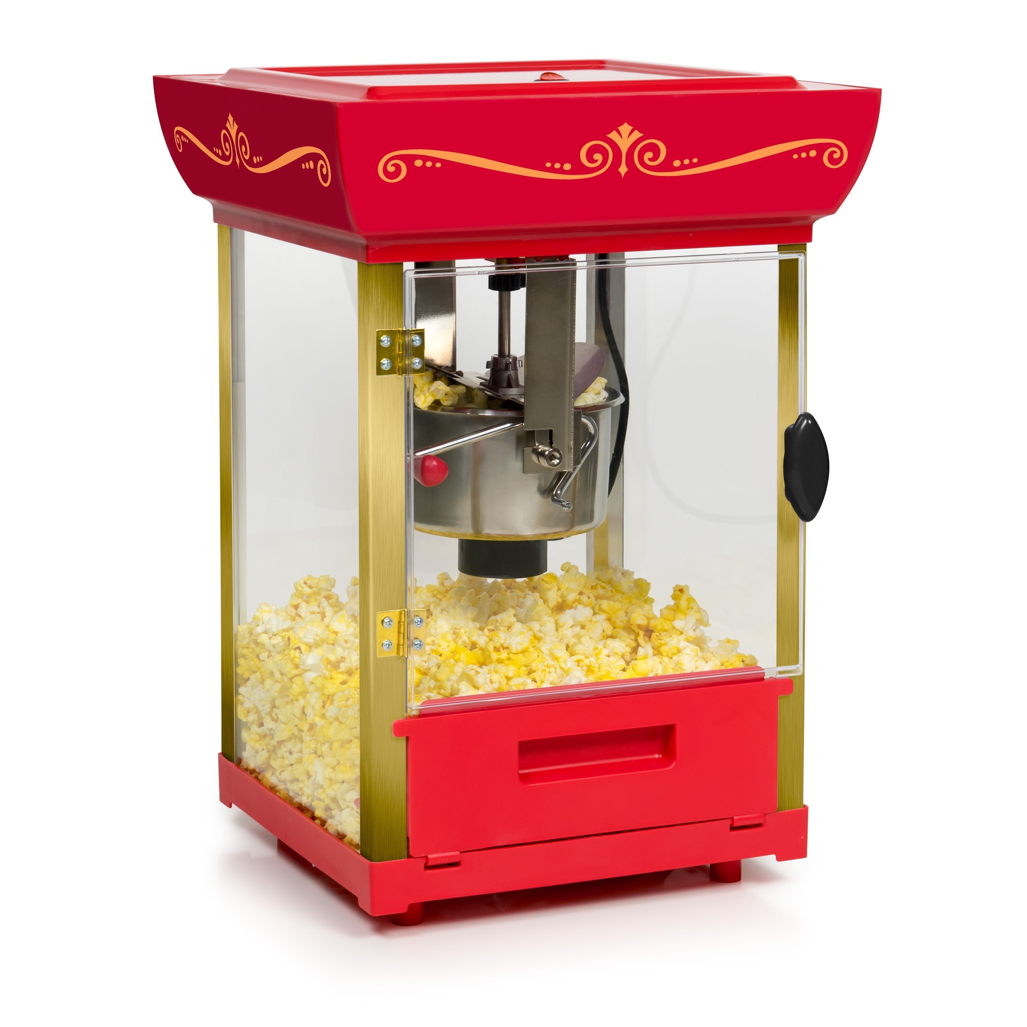 Bouilloire de style cinéma de 2,5 oz, chariot à popcorn de 10 tasses et 48 pouces