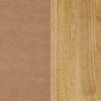 Tabouret de bar ou de comptoir en similicuir Nathan James Cohen, structure en bois massif avec repose-pieds et dossier en cuir tressé