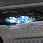 Réfrigérateur à boissons Newair d'une capacité de 126 canettes, mini-réfrigérateur avec porte vitrée et étagères réglables, en acier inoxydable