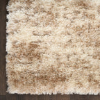 Tapis Nourison luxueux à poils longs et ultra moelleux, style abstrait glamour