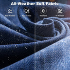 Ensemble de 8 chaises pivotantes en osier pour patio OVIOS