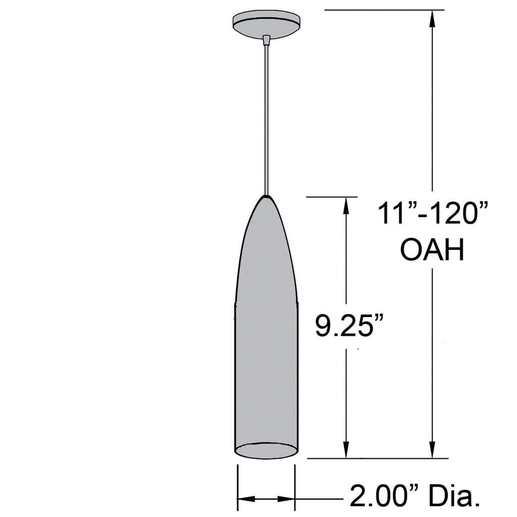 Suspension LED Odyssey en forme de balle brossée