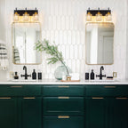 Appliques murales modernes à intensité variable pour salle de bain avec abat-jour en cristal